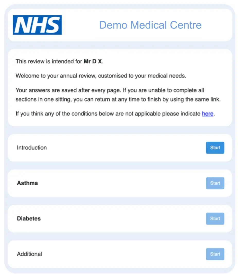 demo page